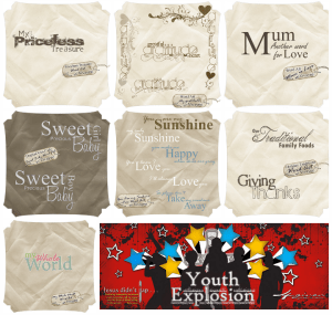 MISC – SCRAPBOOKING WORD ART – YOUTH PROJECT