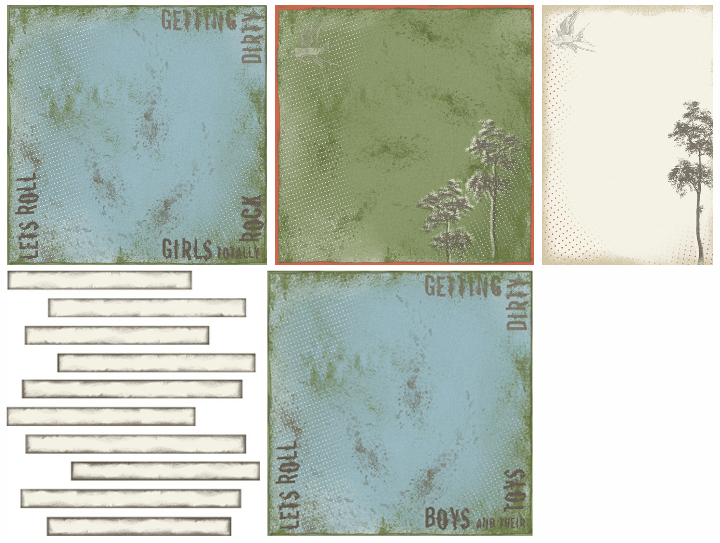 Gettin' Dirty - Scrapbooking Papers