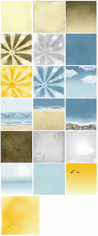 Songs of the Sea - Scrapbooking Papers