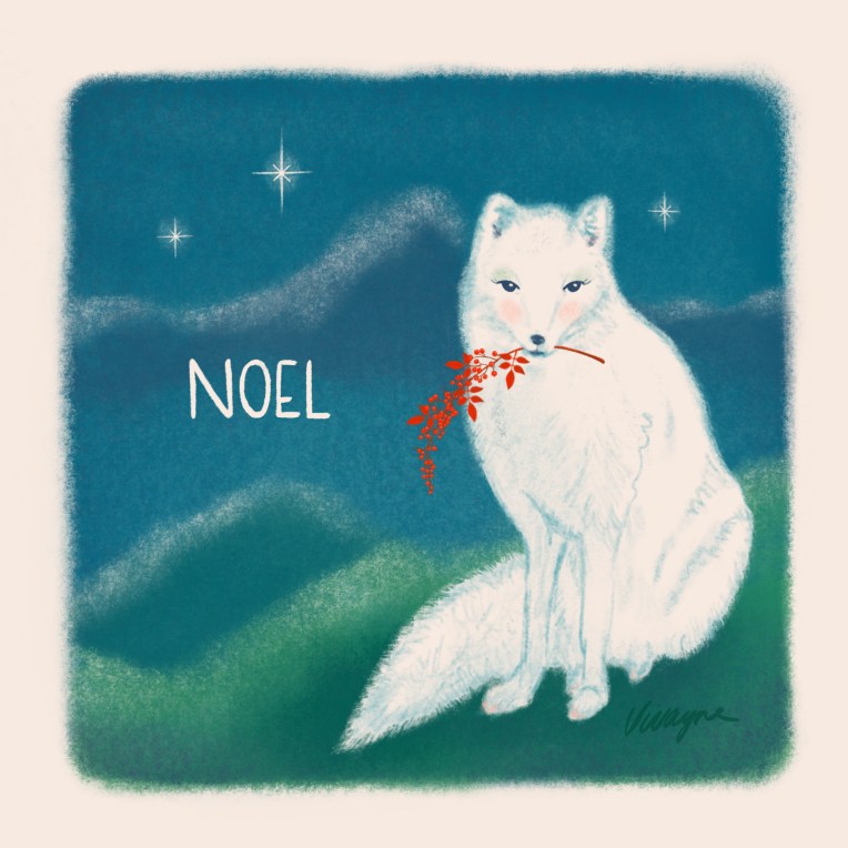 Peaceful Winter - White Fox